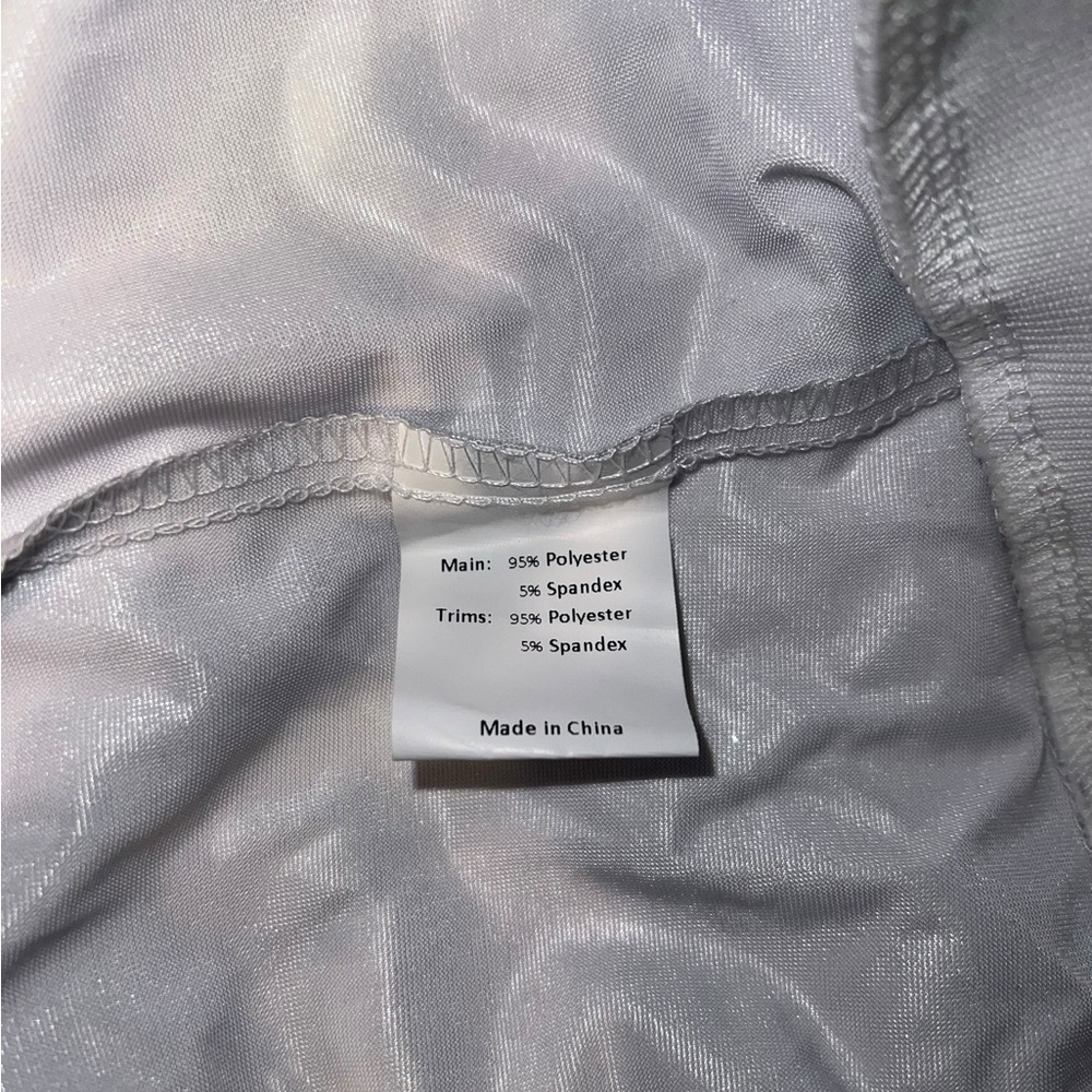 Silver Metallic Women's Jacket Medium - Picture 4 of 4